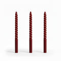 Set of 3 Luxury Twisted Taper Candles