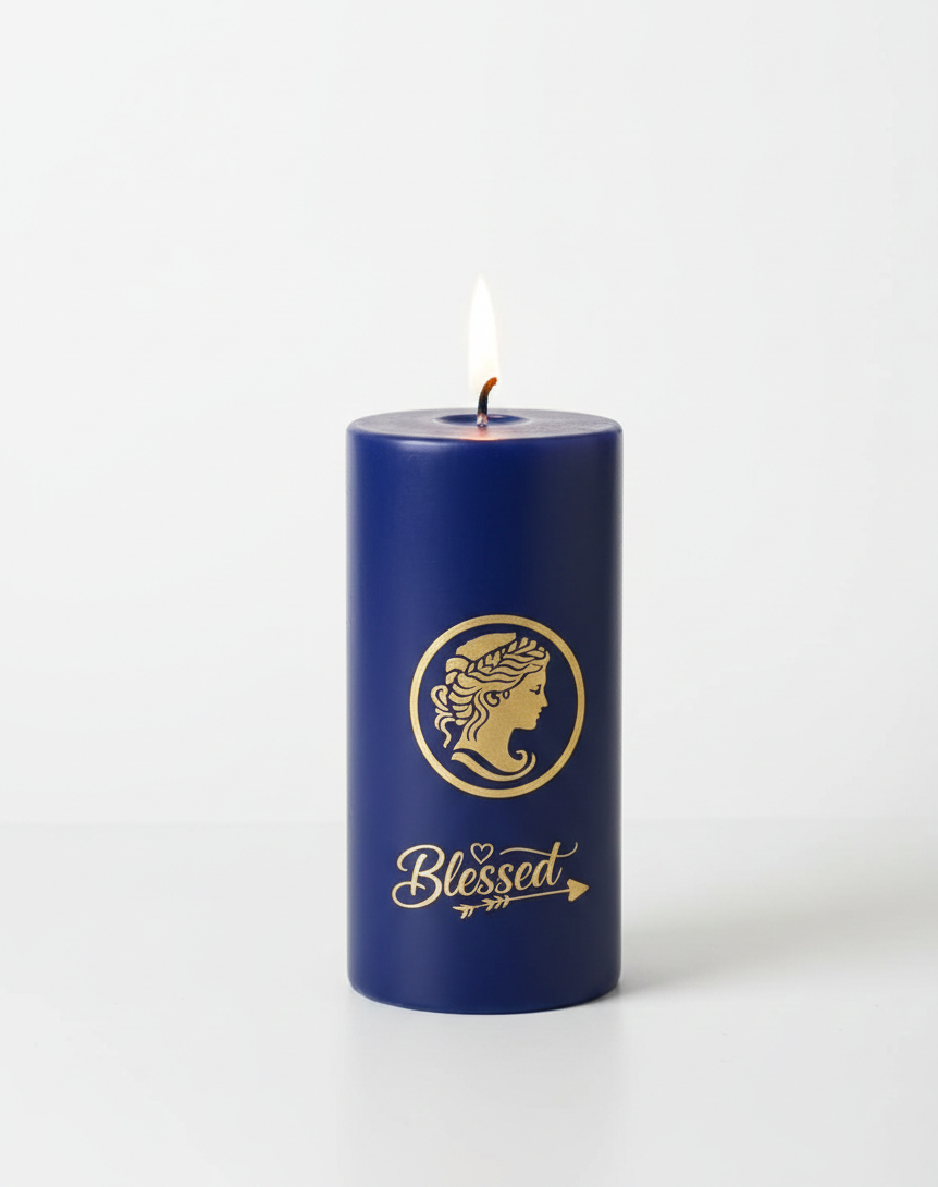 Blessed Blue Candle