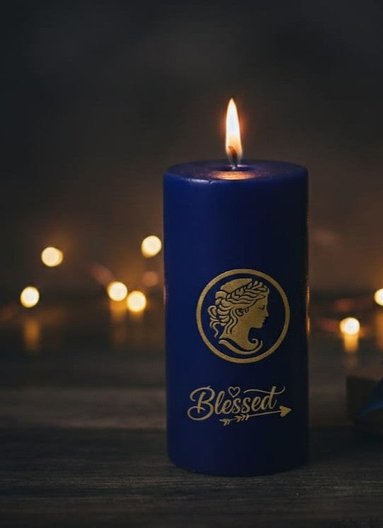 Blessed Blue Candle