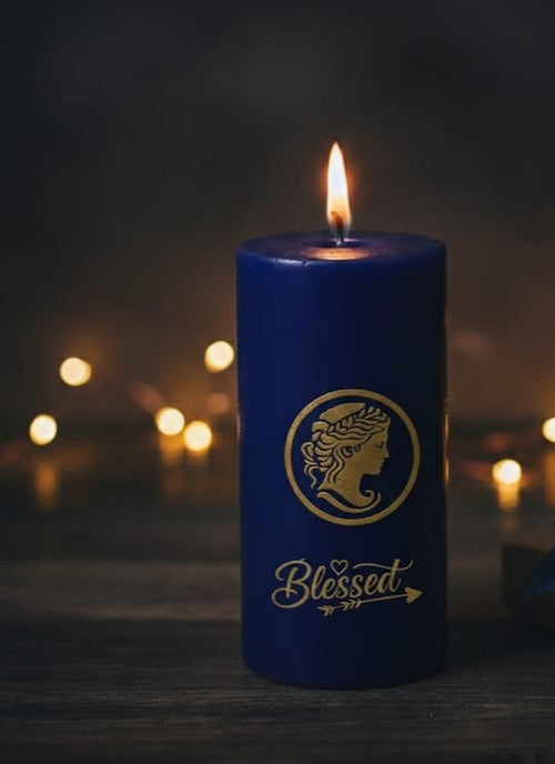 Blessed Blue Candle